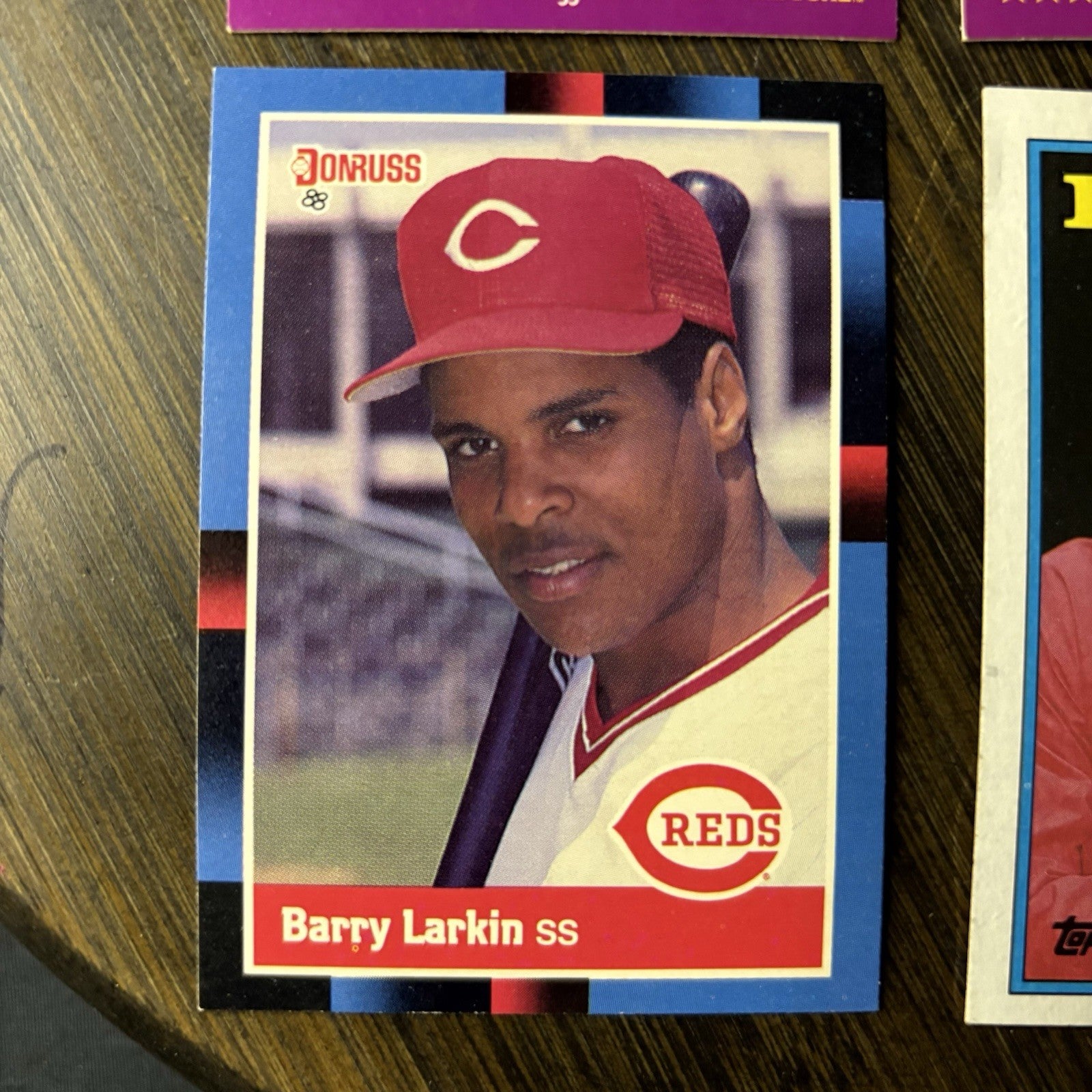 1988 Barry Larkin (4) Card Lot Score (#72) Donruss (#492) Topps(#102) High Grade3