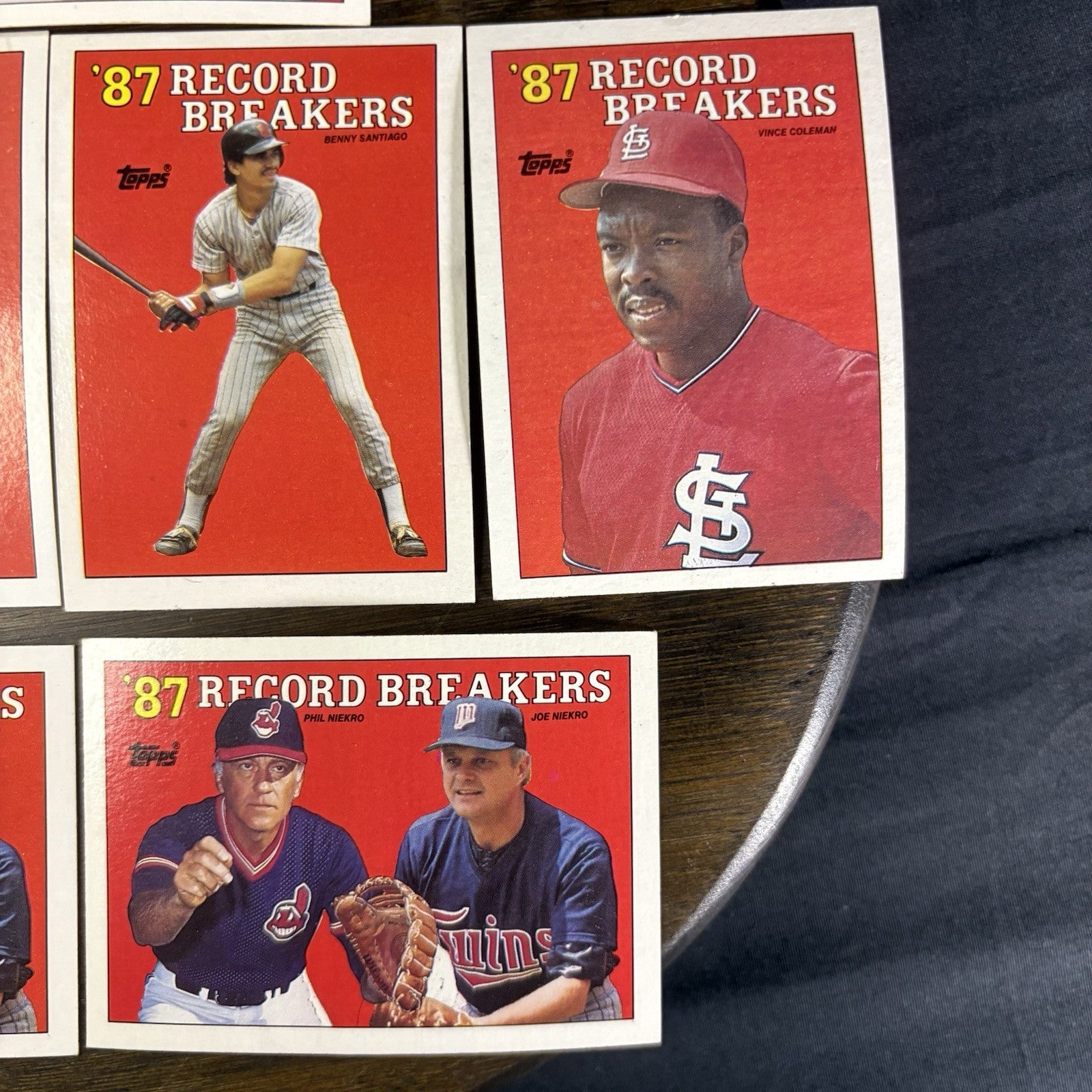 1988 Topps ‘87 Record Breakers Lot (7) Cards All High Grade See Photos4