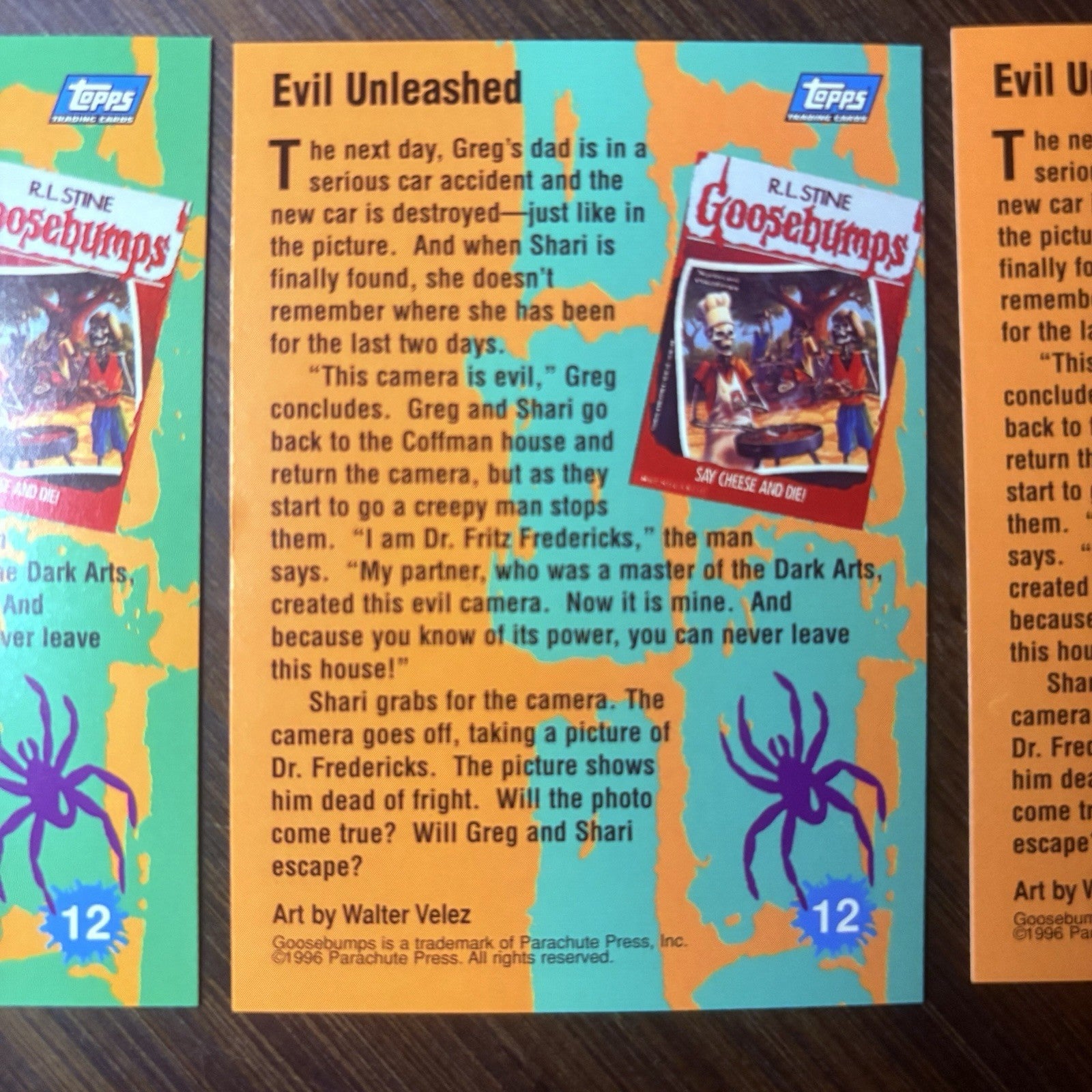 1996 Goosebumps Evil Unleashed #12 Lot Of (3) High Grade Trading Cards See Photo19
