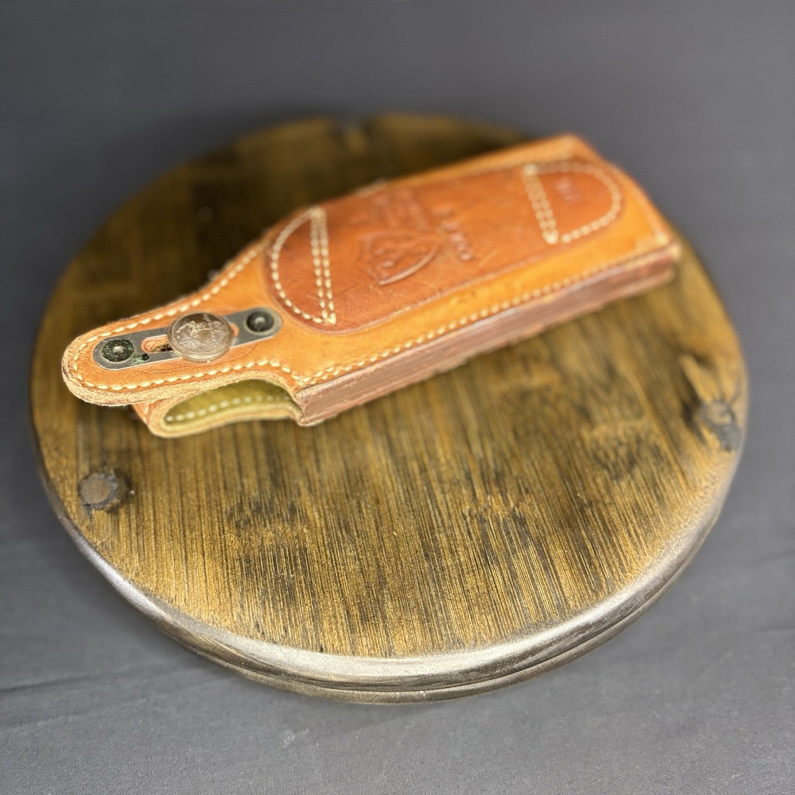 Safariland #2 Brown Leather Holster For Colt G Pistols 2 1/4" Belt Loop RH14