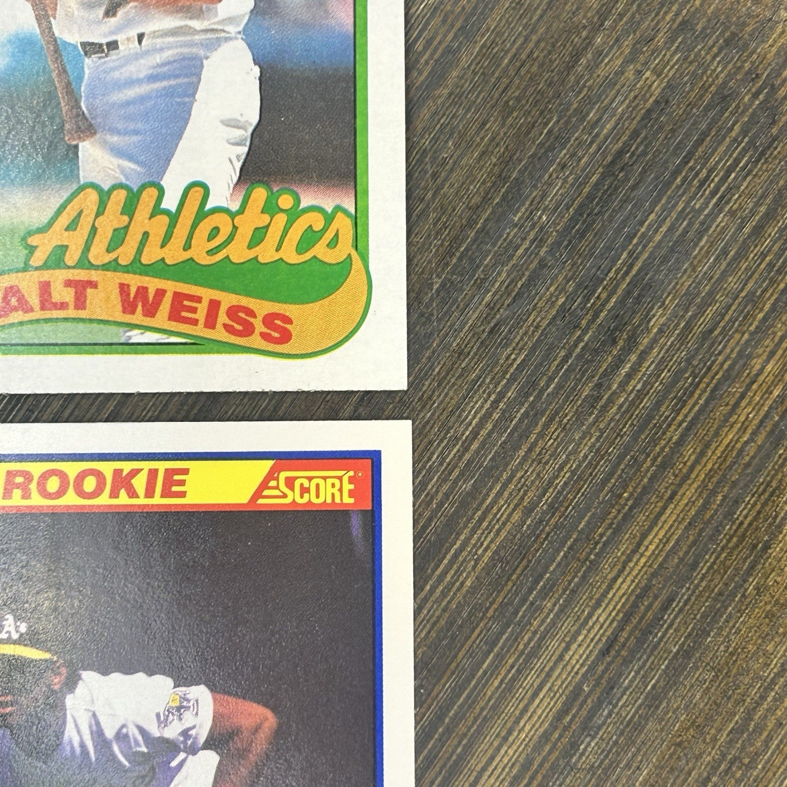 1989 (4) Lot Of Cards Luis Polonia, Walt Weiss, Lance Blankenship, Felix Jose7