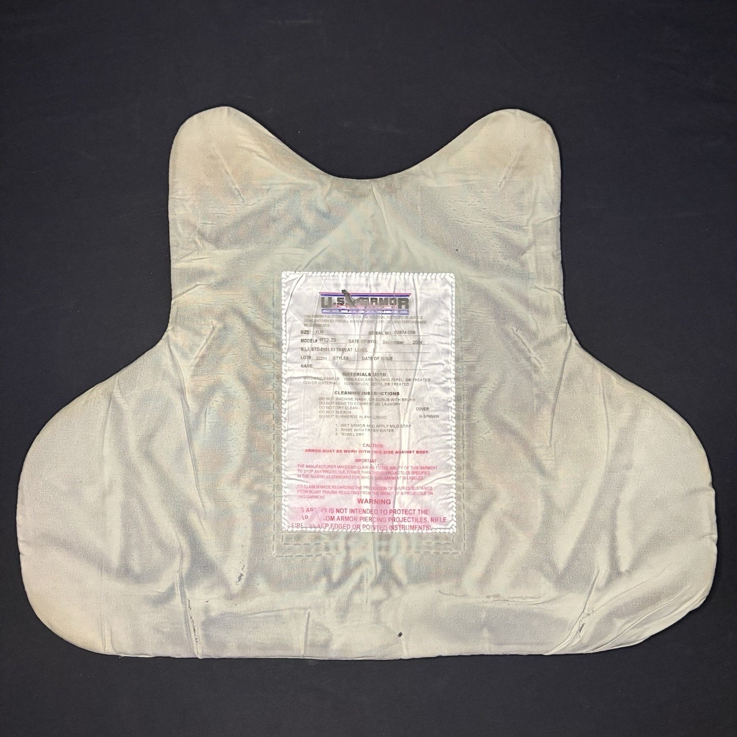 Xtreme Armor Level 2 II Bullet Proof Vest Size Large w/ Trauma Plate Concealable7