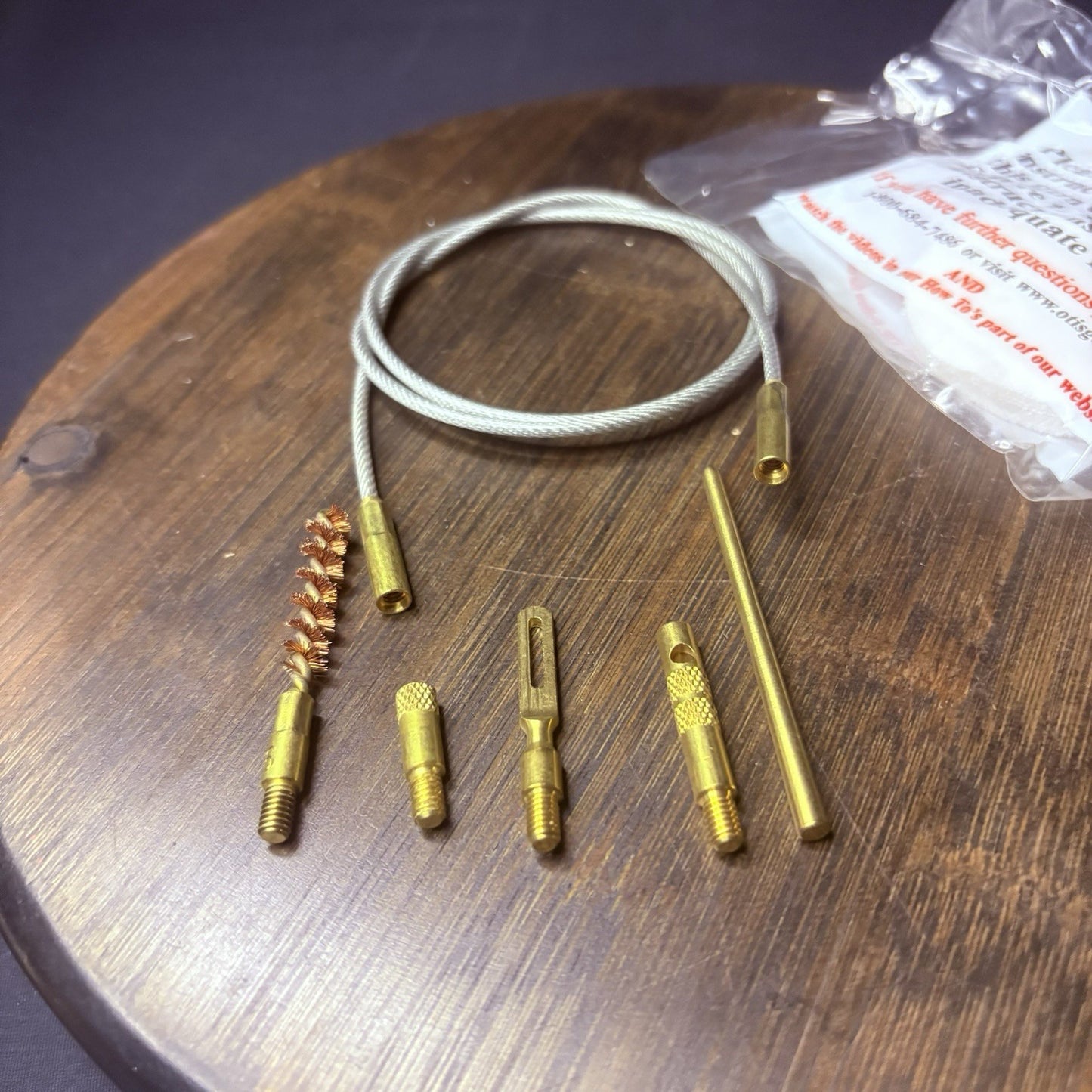 Ripcord Style Deluxe Cleaning Kit for Small Caliber w/THandle & Wire Cord2