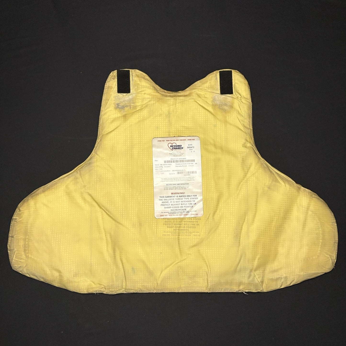 Second Chance 3A Bullet Proof Vest Size XXL Long IIIA Ballistic Concealed Armor9