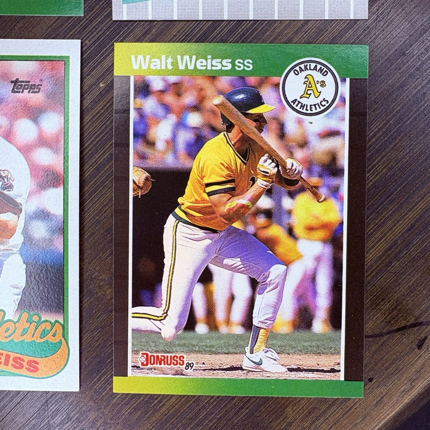 1989 Walt Weiss Trading Card (Lot Of 4) #316, #446, #24 HIGH GRADE3