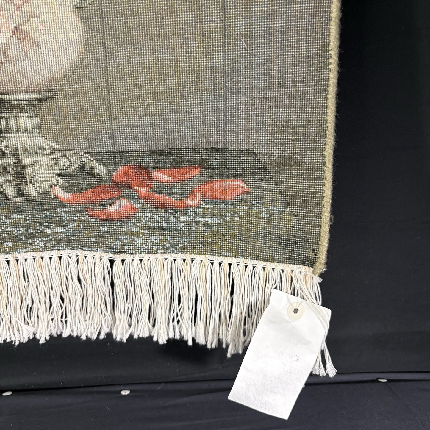 Pictorial Rug 3D Tulips Hand Knotted 27”x 20”  w/Rug Hangers19