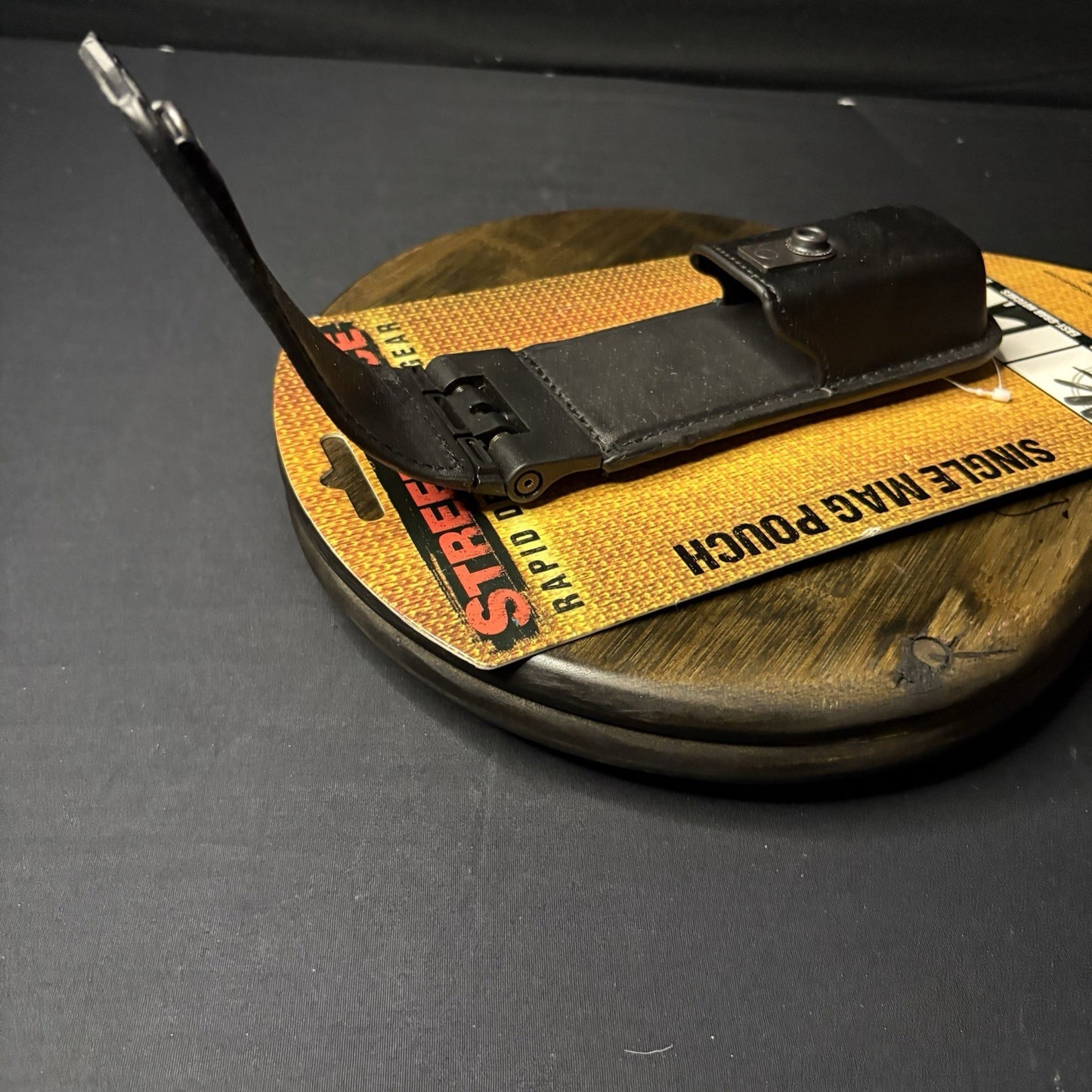 Leather Magazine Carrier ~Spring Loaded~ Pouch  .40, .357, 9mm Rapid Deployment6