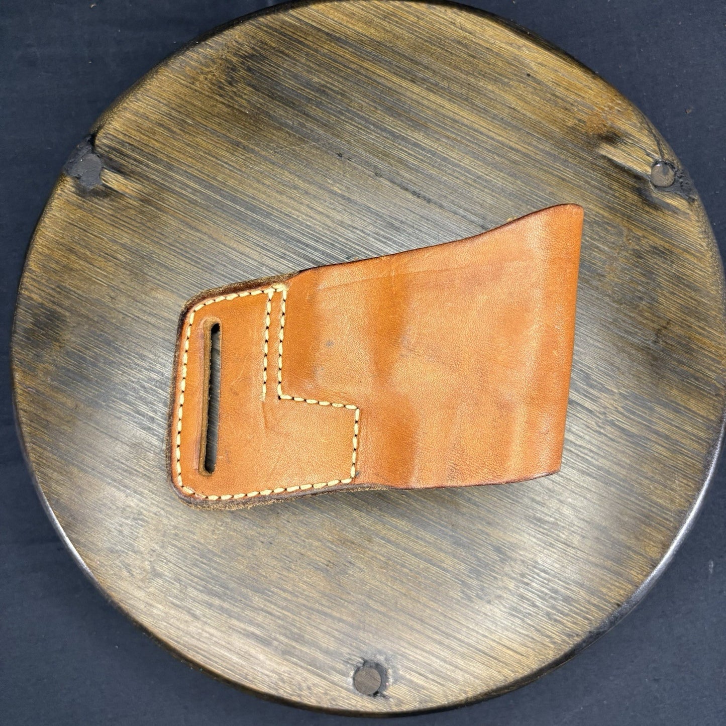 Yaqui 456 Holster For S&W 9mm Davis Leather Company, Firing Grip From Draw!0