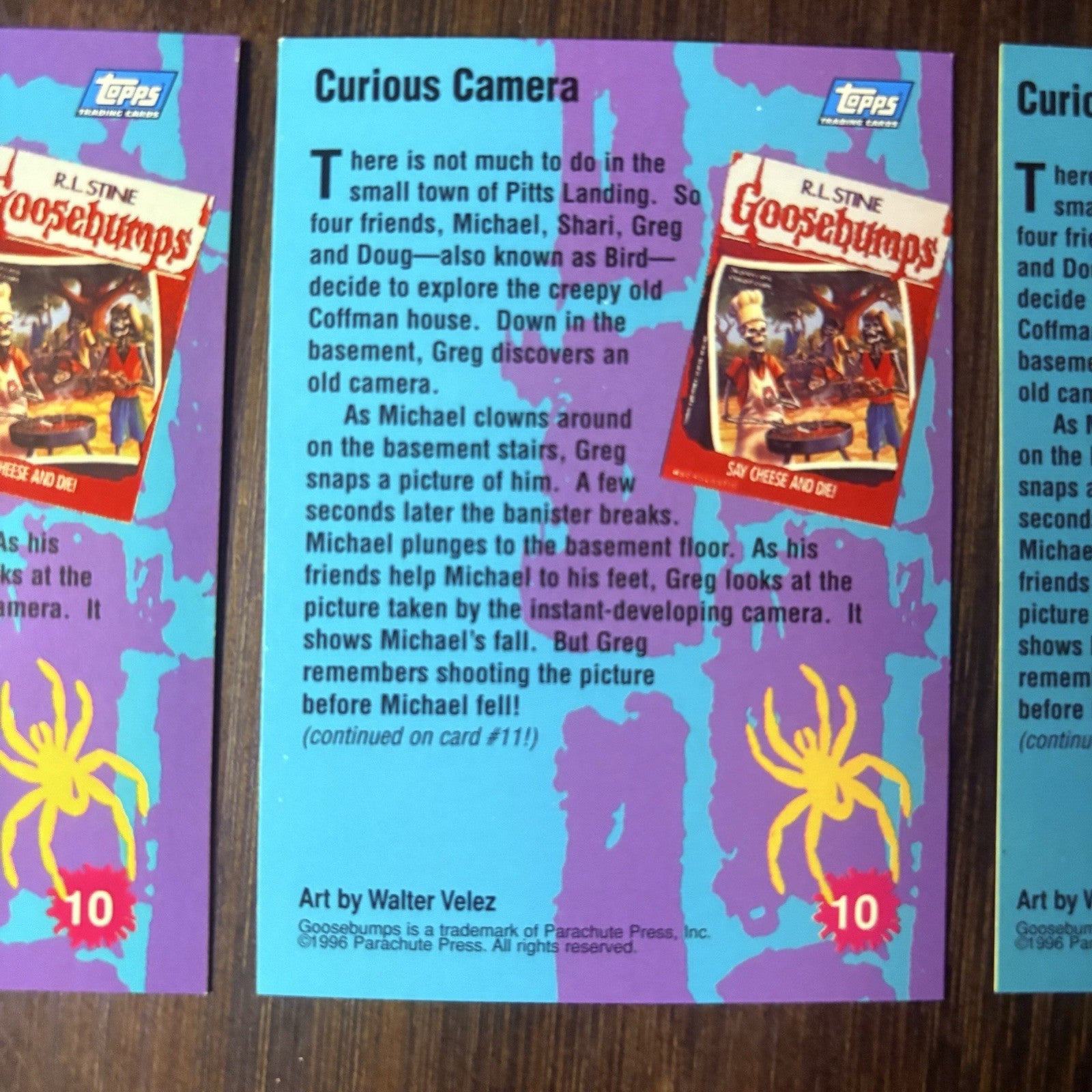1996 Goosebumps Curious Camera #10 Lot Of (3) High Grade Trading Card See Photos18