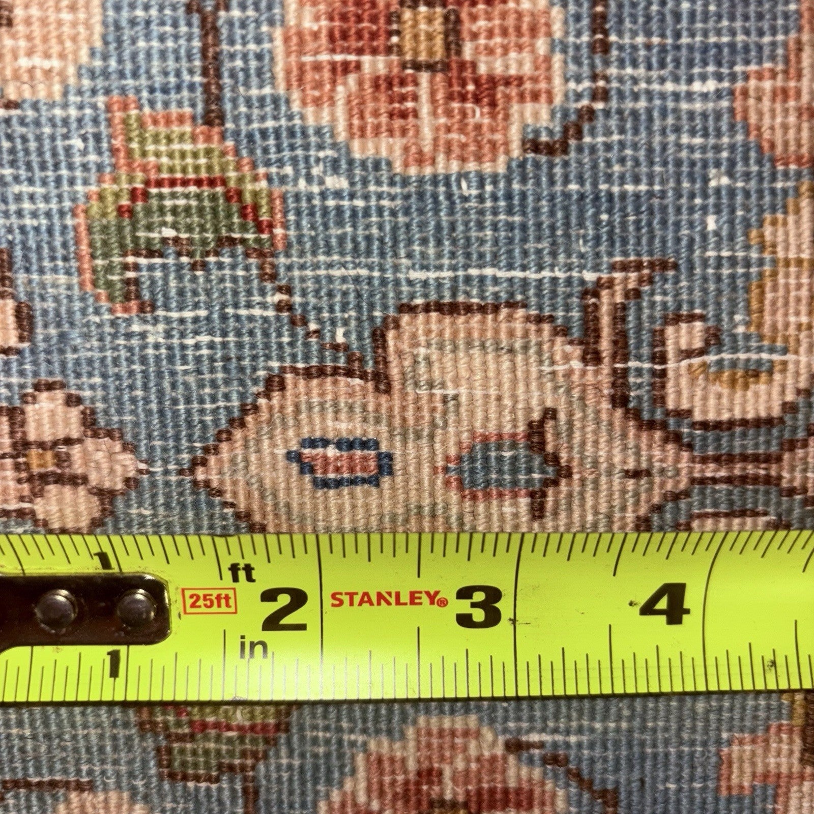 Antique Hand Knotted Rug 8'x10' Pastel Colors 289 KPSI Open Field Medallion21