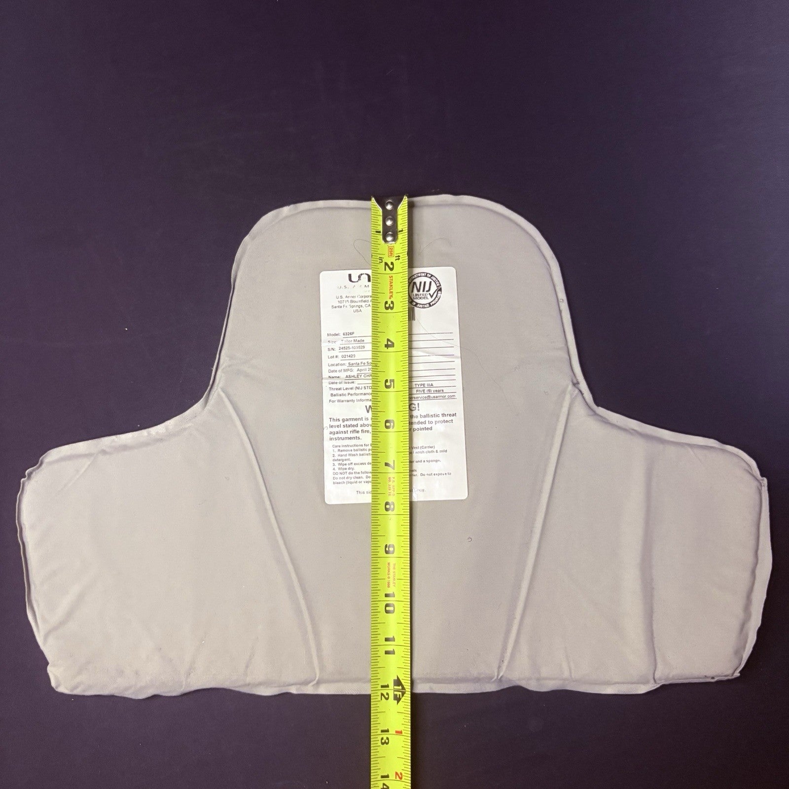 US Armor 3A Bullet Proof Vest Size FEMALE SMALL Ballistic IIIA Concealable12