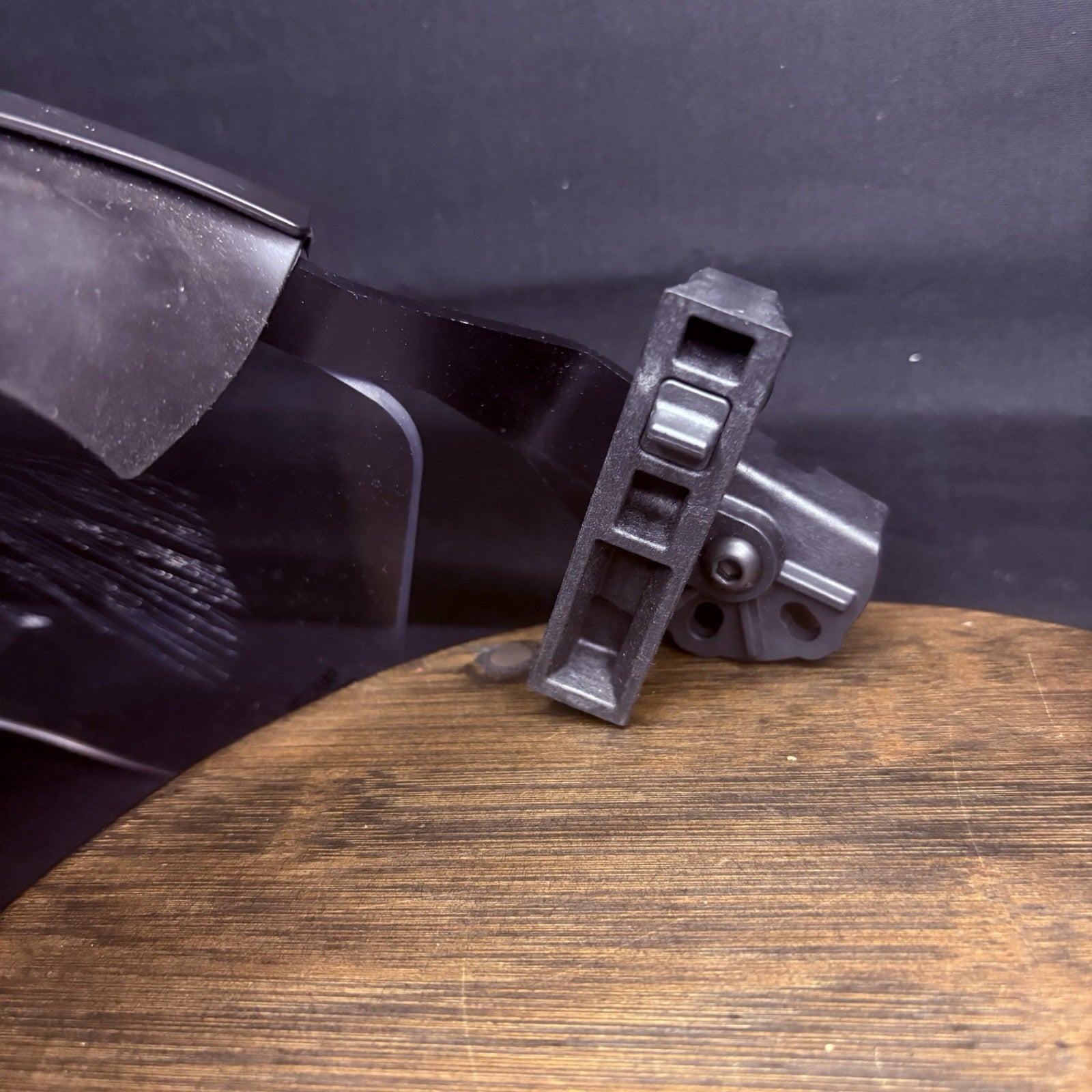 Rail Mounted DK7 Face Shield For Ballistic Helmet (With Mounts) Heavy Duty USED9
