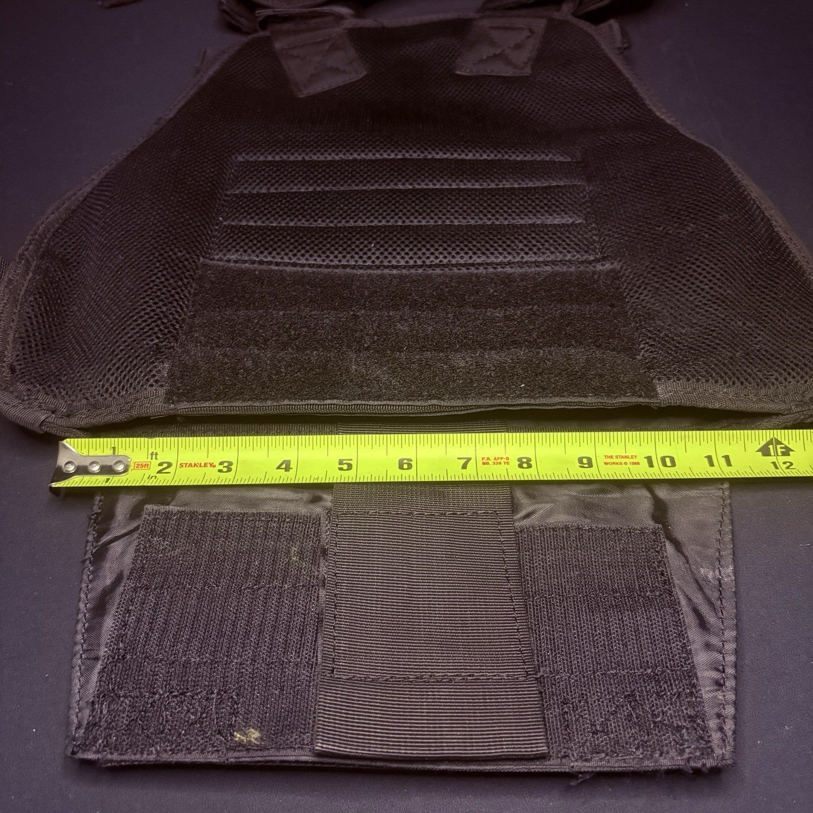 PROTECH Tactical Plate Rack Carrier 10"X12" (Adjustable Size) Black MOLLE Nylon10