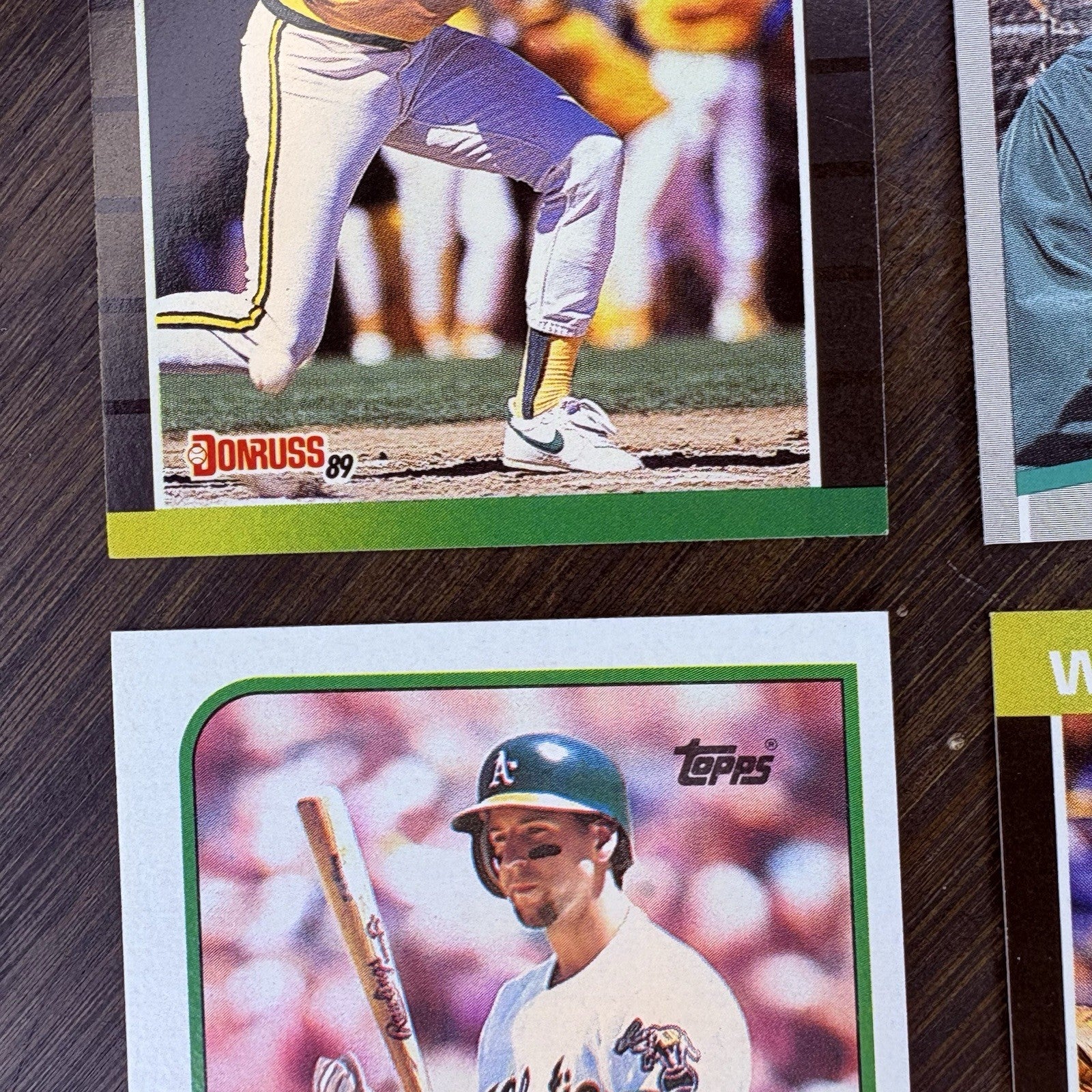 1989 Walt Weiss Trading Card (Lot Of 4) #316, #446, #24 HIGH GRADE9