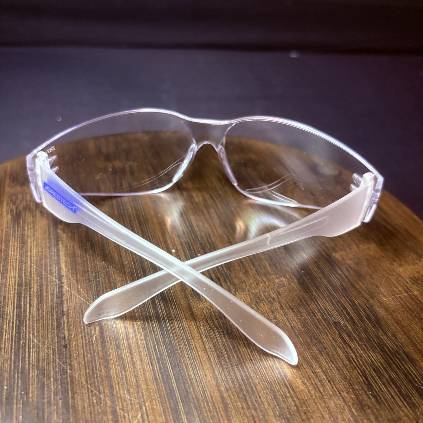 Jorestech Crystal Clear Lens Color Temple Safety Glasses One Size Z87.115