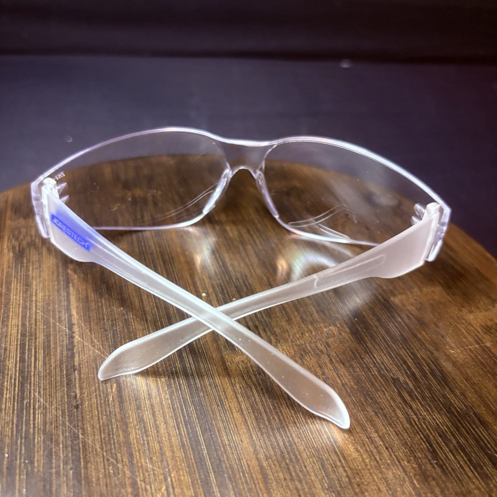 Jorestech Crystal Clear Lens Color Temple Safety Glasses One Size Z87.115