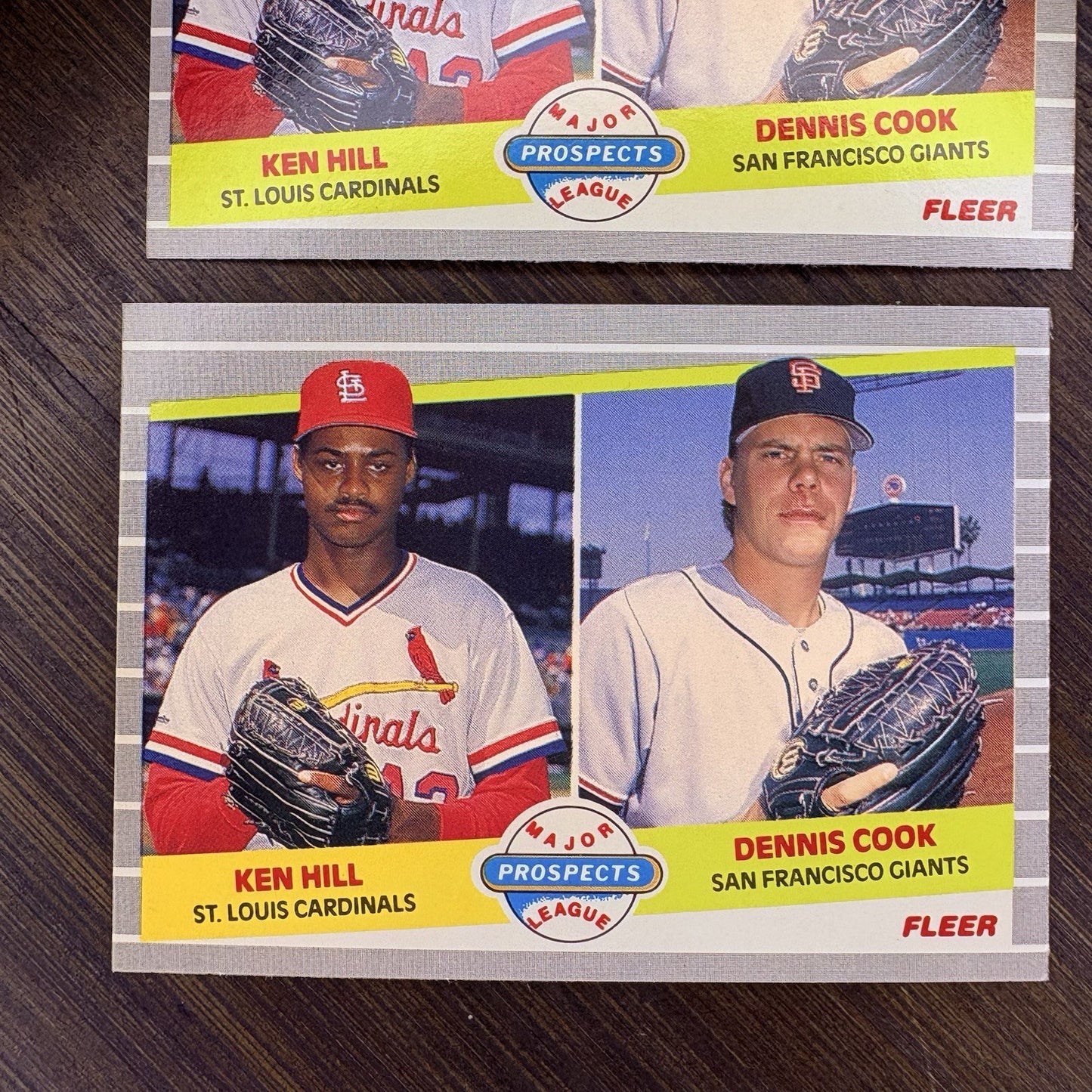 1989 Fleer Prospects Ken Hill, Dennis Cook #652 (RC) (2) High Grade Trading Card8