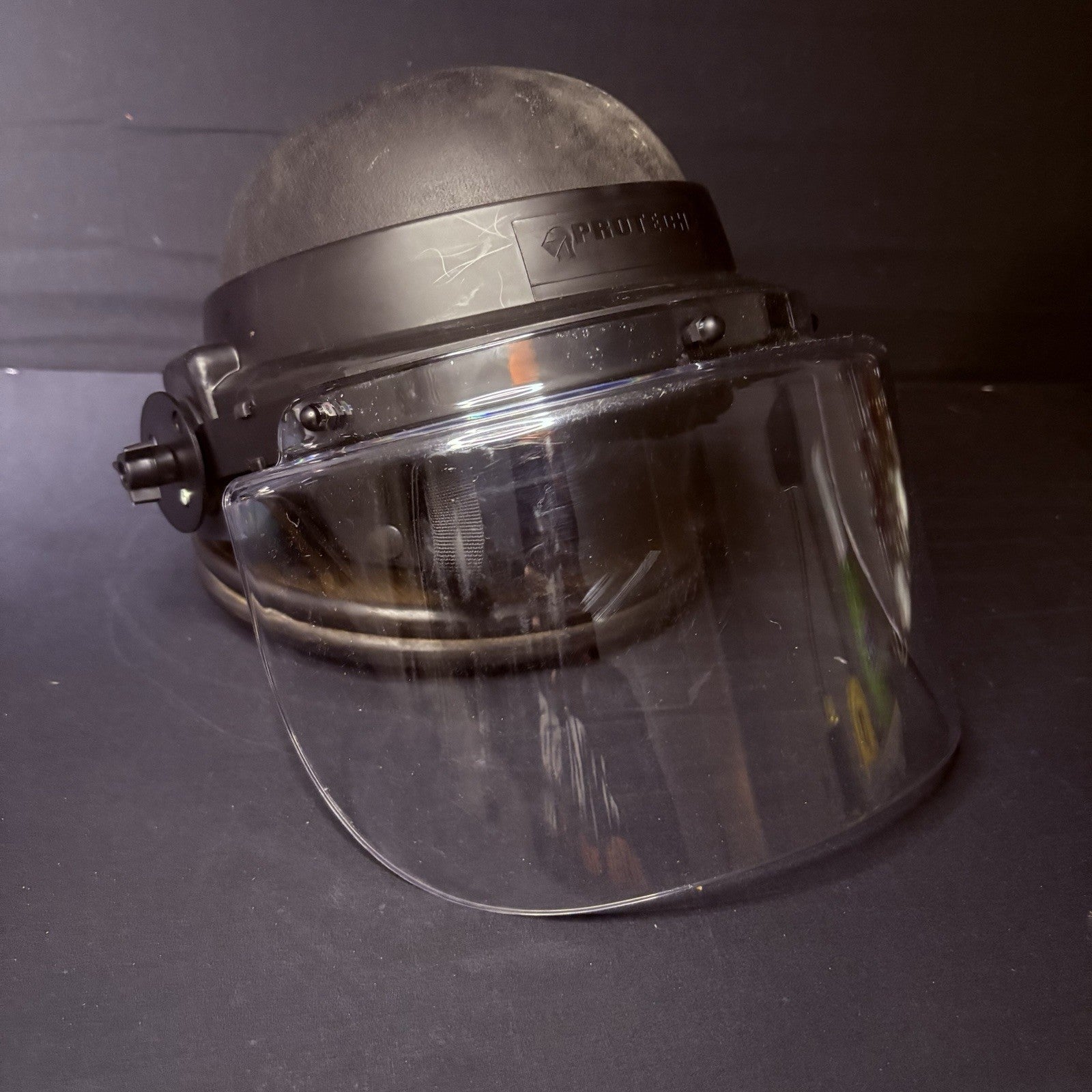 Protech Ballistic Helmet 3A (IIIA)Size Medium Removable Face Shield Bullet Proof8