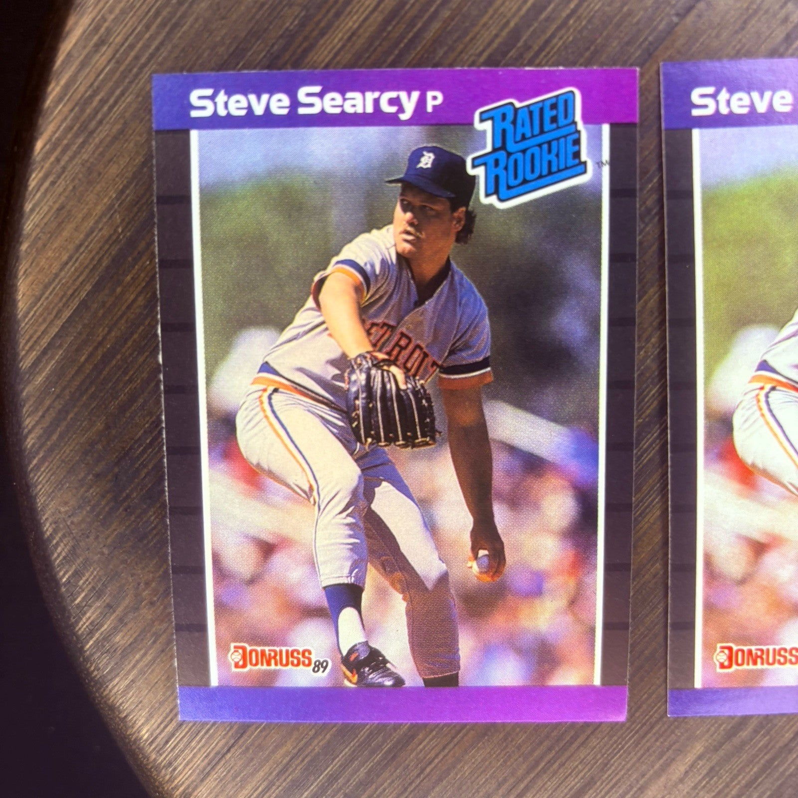 (Lot Of 3) 1989 Donruss # 29 STEVE SEARCY RATED ROOKIE Detroit Tigers Knoxville2