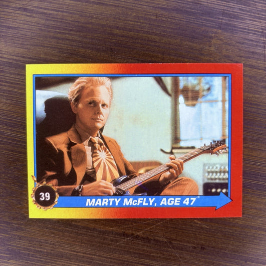 1989 Back To The Future Topps Trading Card #39 "Marty McFly, Age 47"0