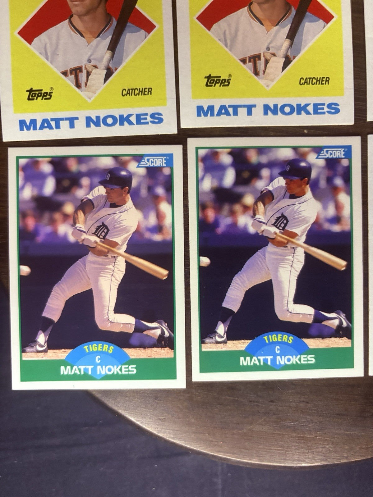 Matt Nokes (Lot of 6) Baseball Cards Detroit Tigers  MLB2