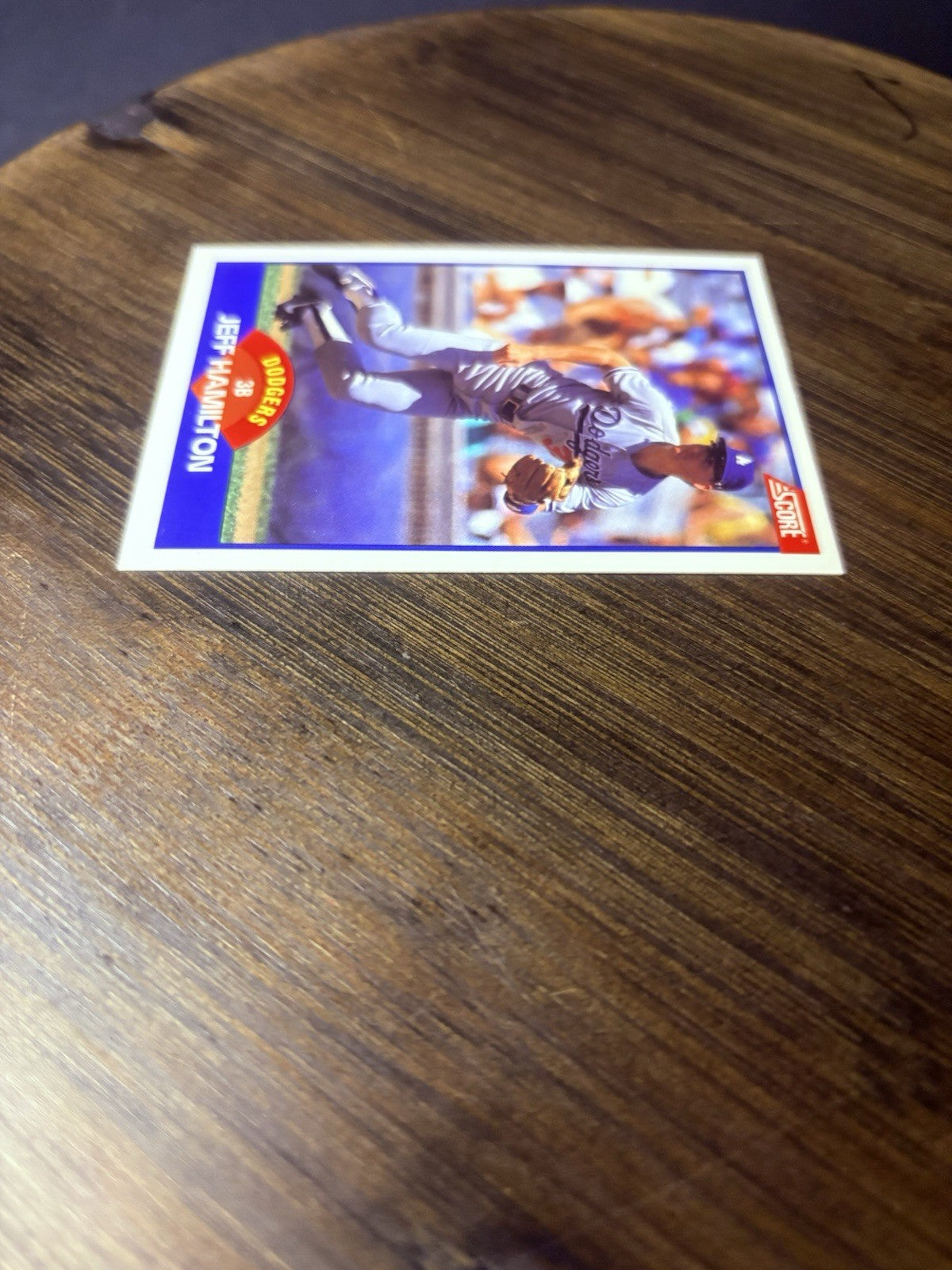 1989 Score Jeff Hamilton A Los Angeles Dodgers #570 High Grade Baseball Card3