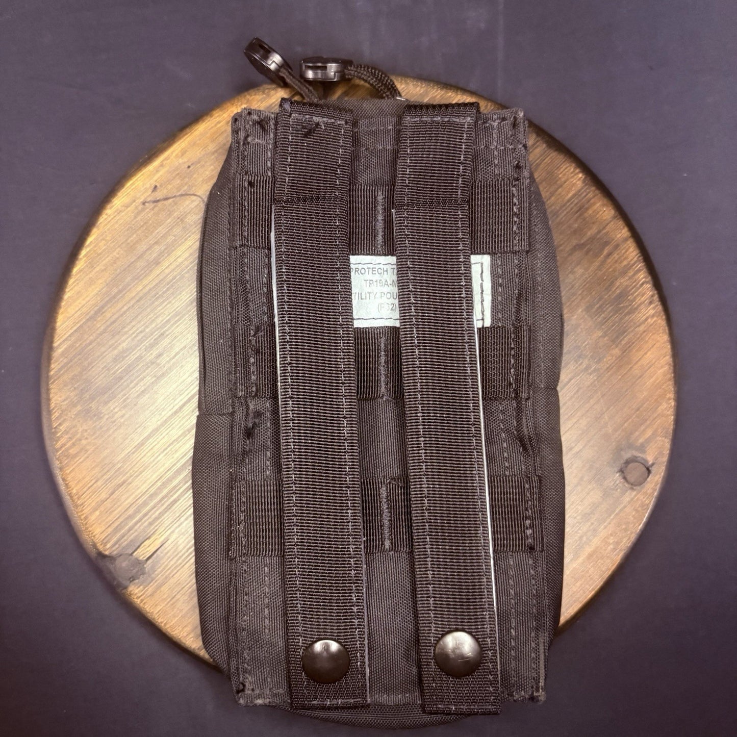 Protech Tactical Safariland Utility Pouch 4"x8" Molle Vertical Black TP19A-M-TK2
