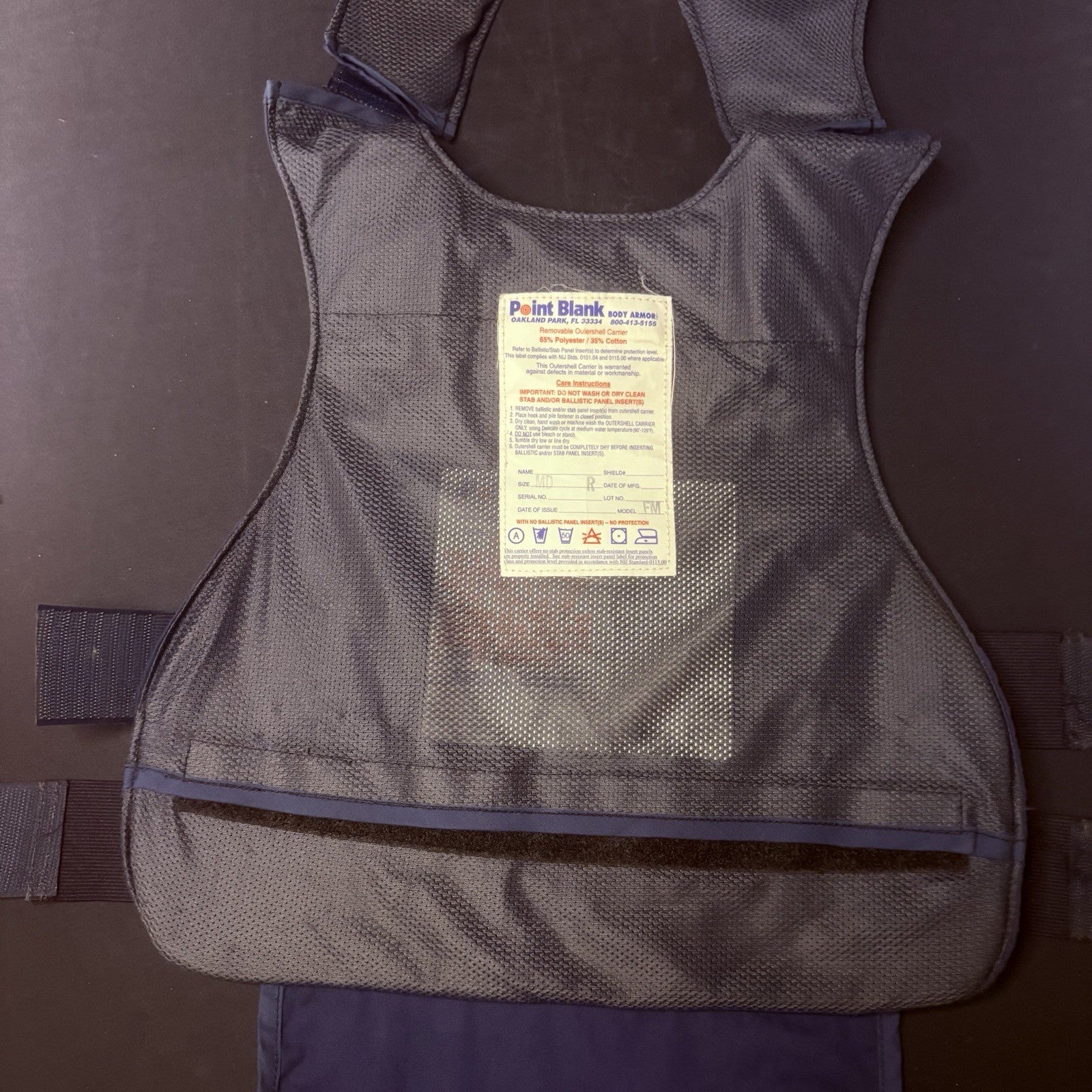 PB Bullet Proof Vest Level 2 Size Female Medium II Ballistic Concealable Vest8