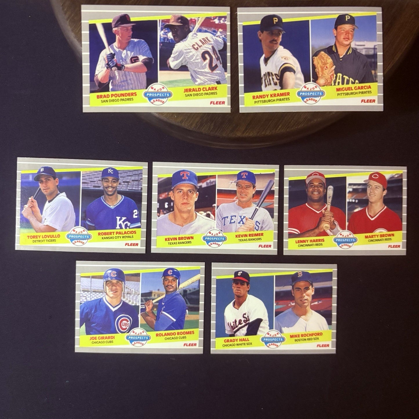 1989 Fleer Baseball Major League Prospects Trading Cards (Lot Of 12) High Grade3
