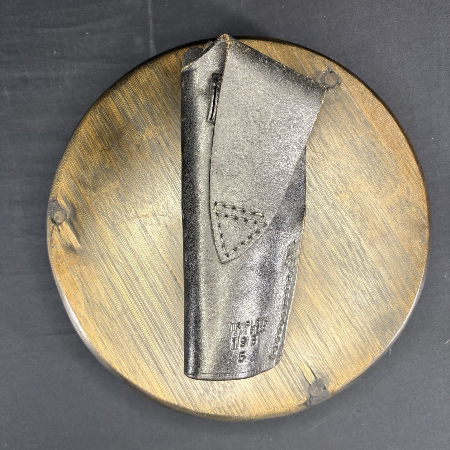 Triple K Black Leather 19B-5 Holster USA Made1