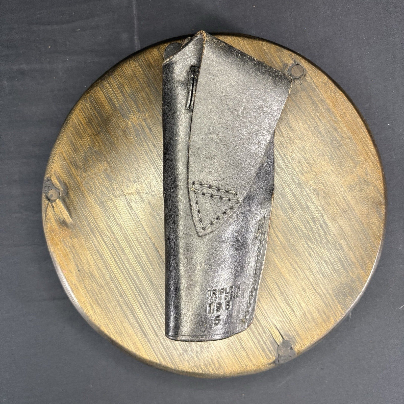 Triple K Black Leather 19B-5 Holster USA Made1