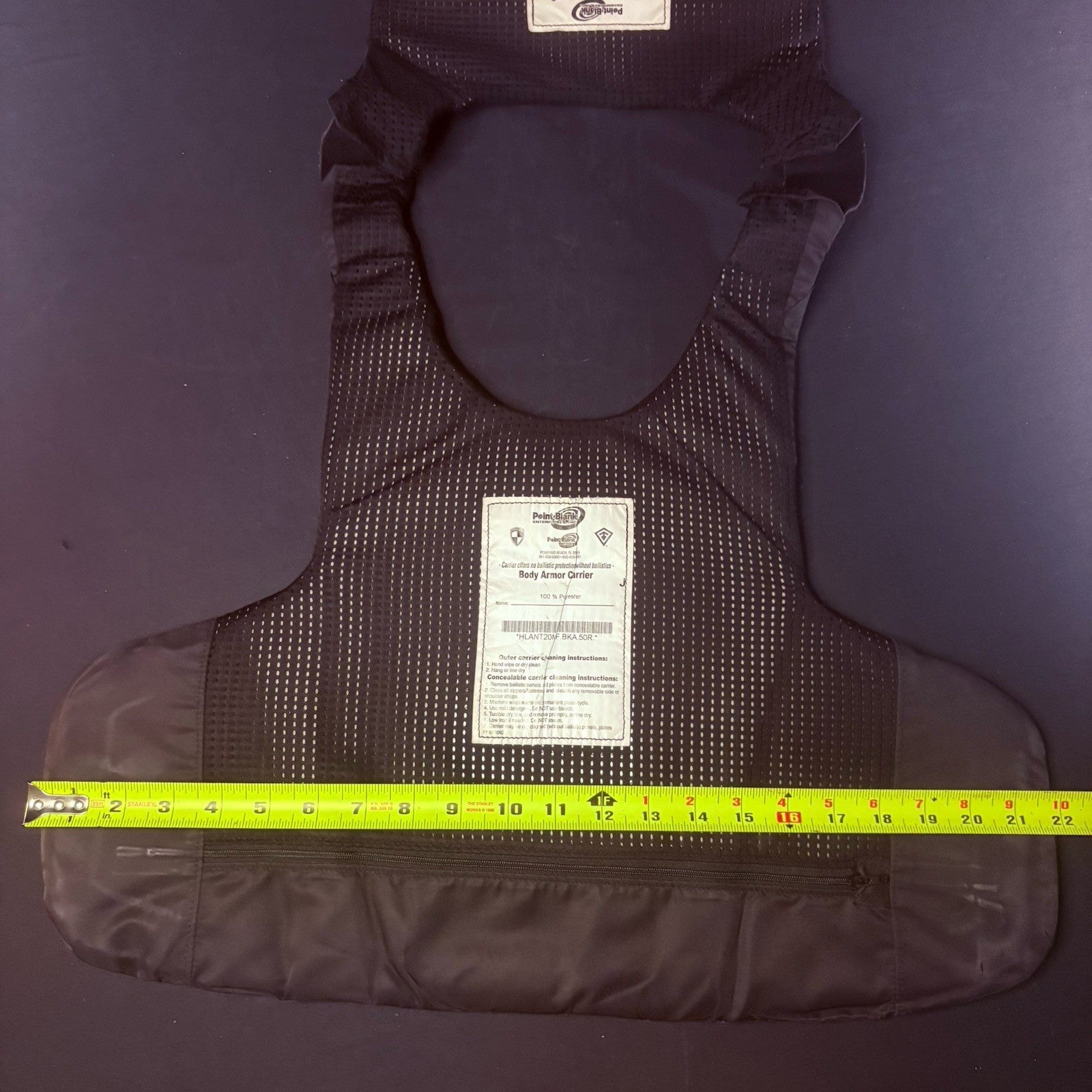 2023 PB Armor 3A Bullet Proof Vest Size Large AXBIIIA Hi-Lite Carrier13