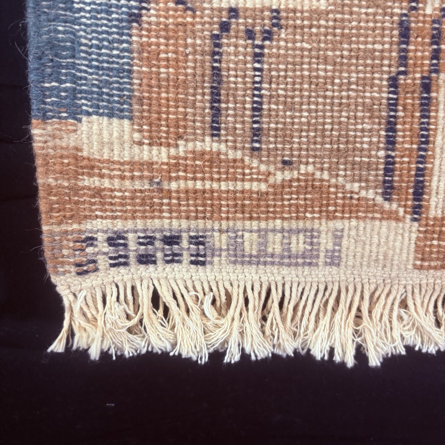 Hand Knotted Muslim Rug Turkish Pictorial Prayer Rug 2x1 Mosque Very Thick16