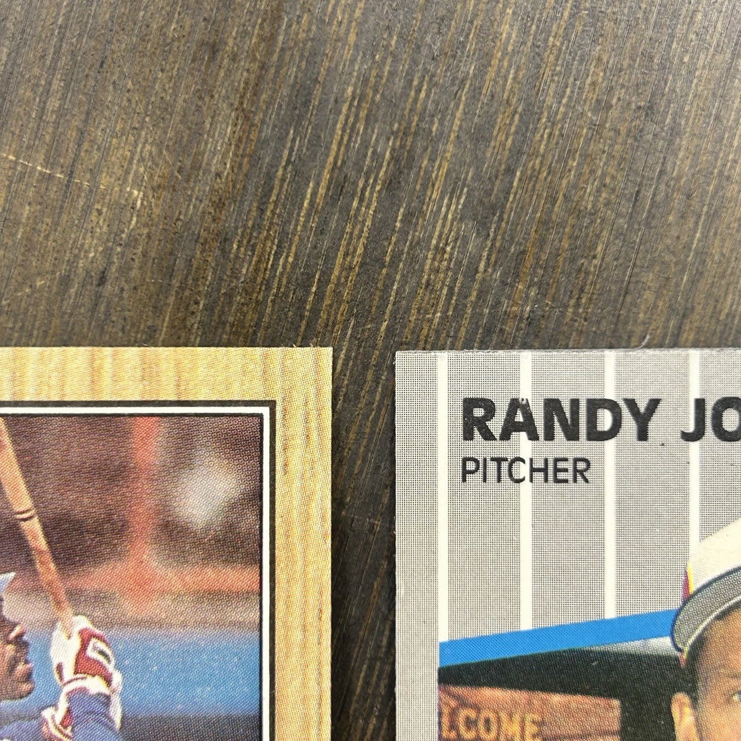 1989 Fleer Randy Johnson #381 Rookie Card & #345 Andre Dawson, #30 Tim Raines3