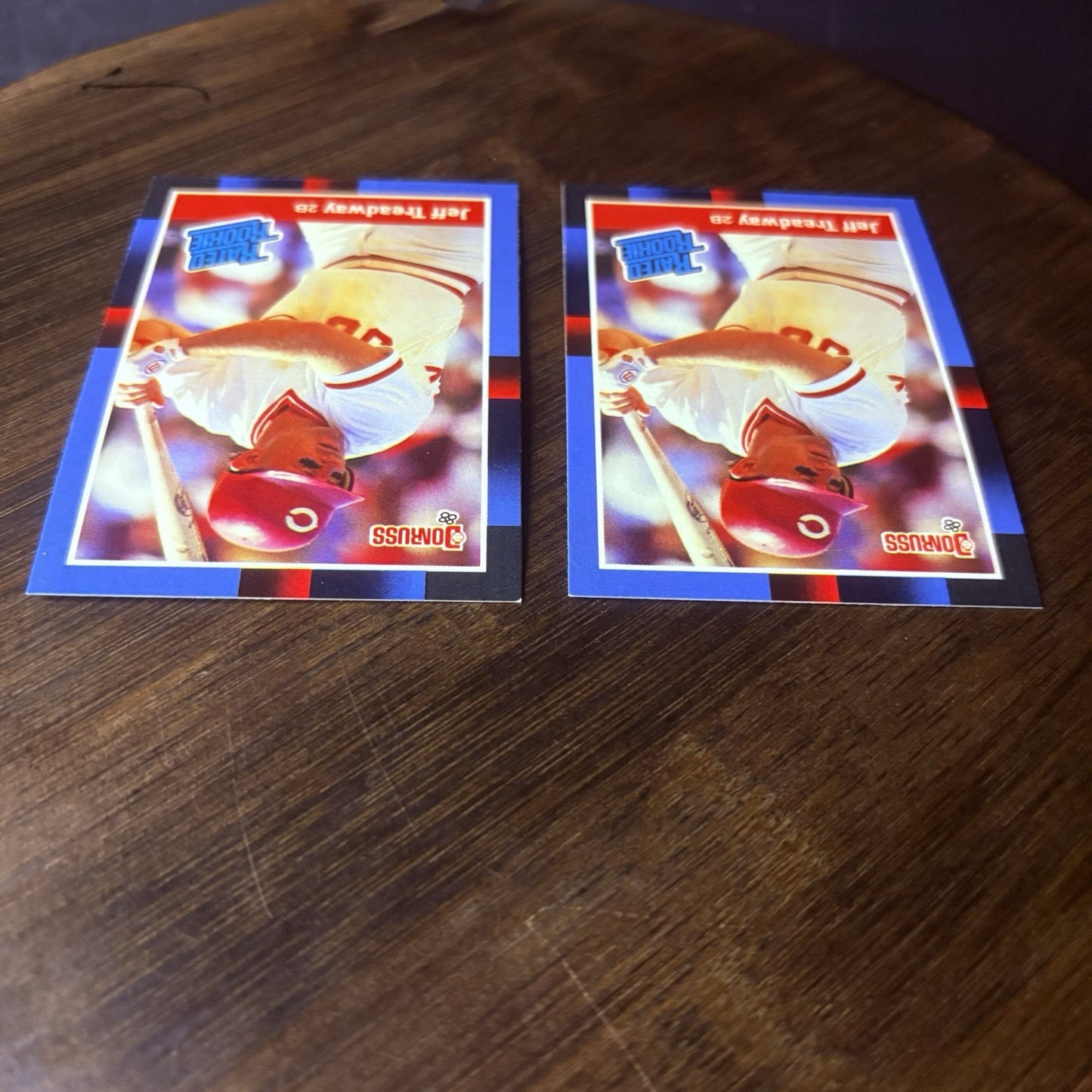 (2) 1988 Donruss #29 Jeff Treadway RC Cincinnati Reds High Grade Card Lot4