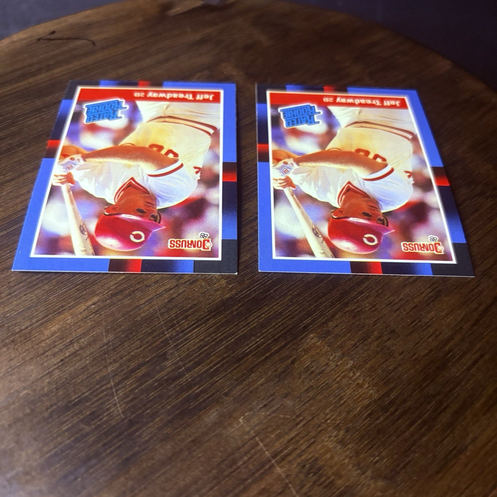 (2) 1988 Donruss #29 Jeff Treadway RC Cincinnati Reds High Grade Card Lot4