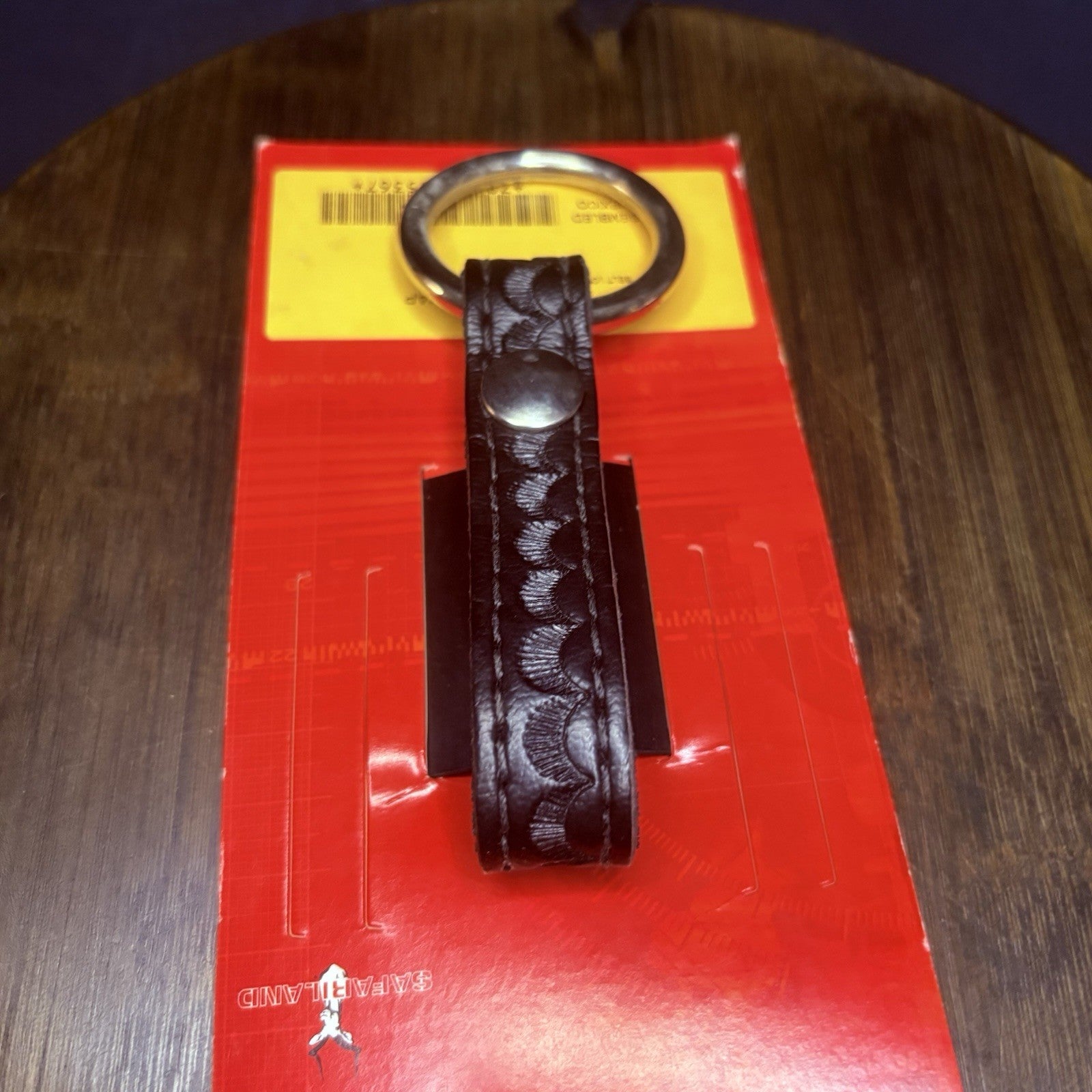 Safariland 67S Baton Ring Chrome Ring & Snap Black Basket Weave 2.25" Belt Loop3