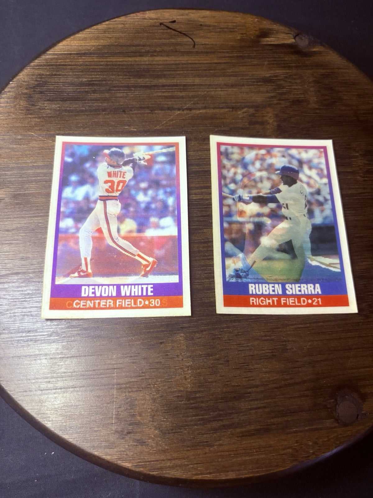 Sportsflics Rookie Lot (2) High Grade Devon White & Ruben Sierra Cards 0