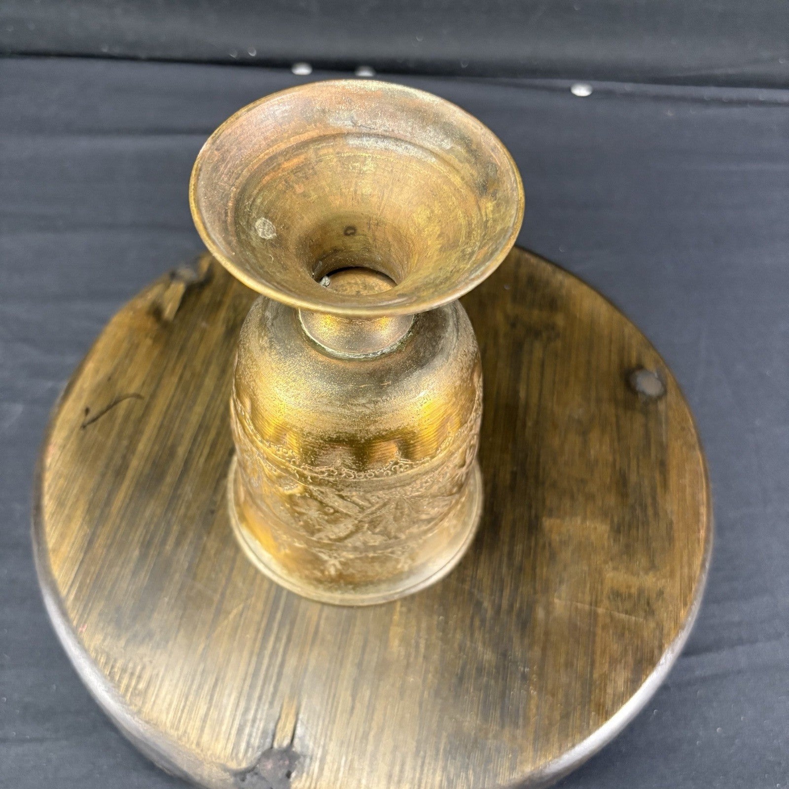 Goblet Qajar Dynasty Antique Copper Hand Etched Goblet (cup) Early 1900s9