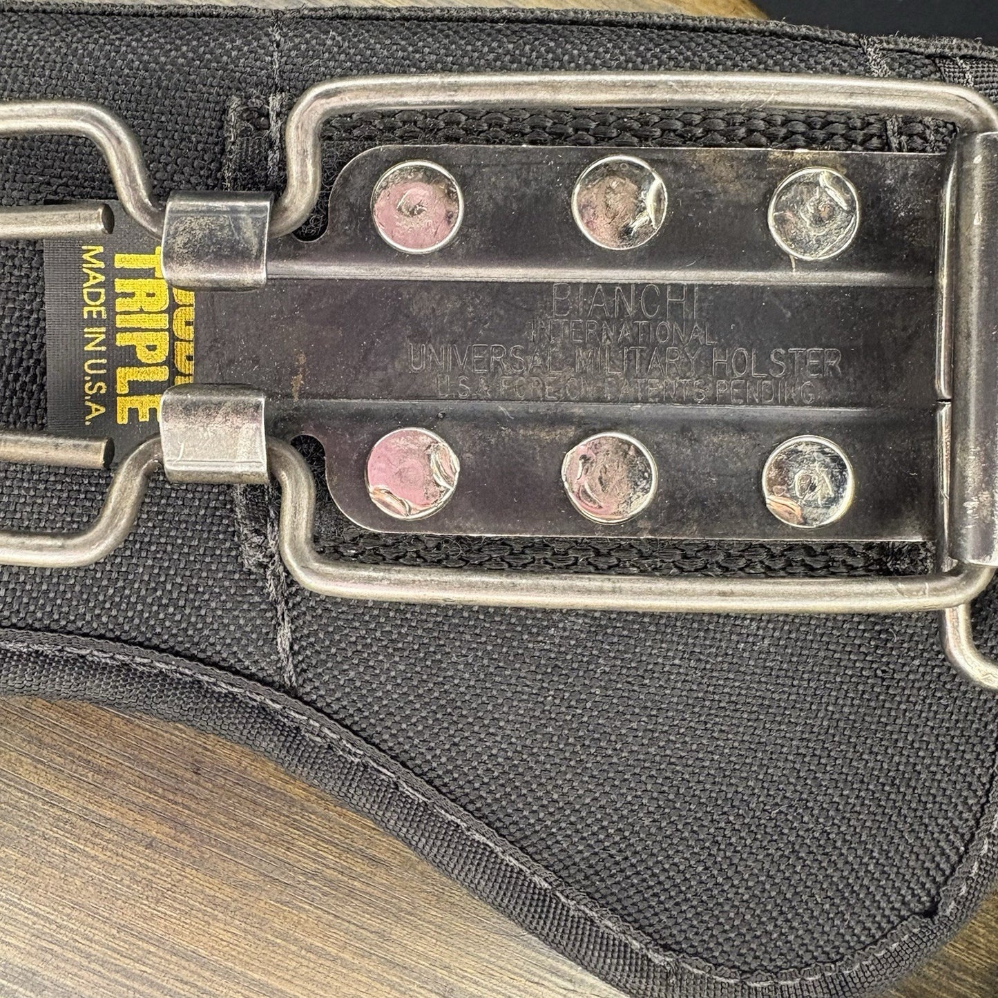 Bianchi Universal Military Holster, RARE Vintage ~Double Triple~ OWB, RH5