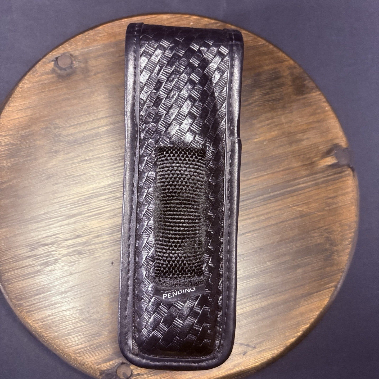 Bianchi Flashlight Pouch 7911 Size L Basket Weave Law Enforcement Hidden Snap3