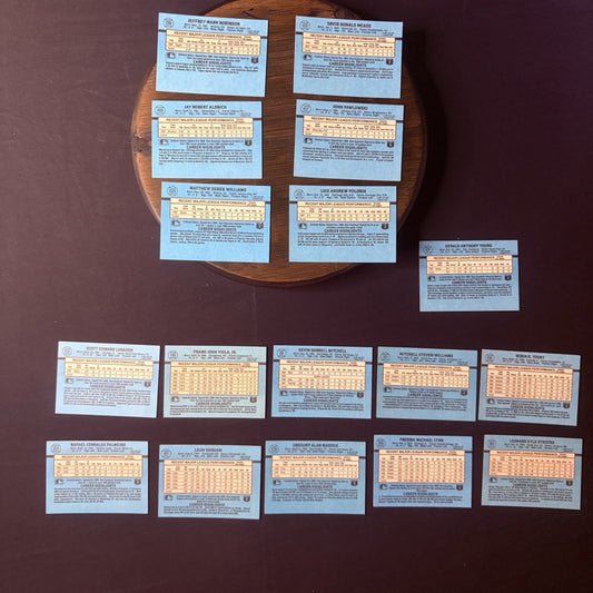 1987 Donruss High Grade Baseball - 17 Card Lot Rookies