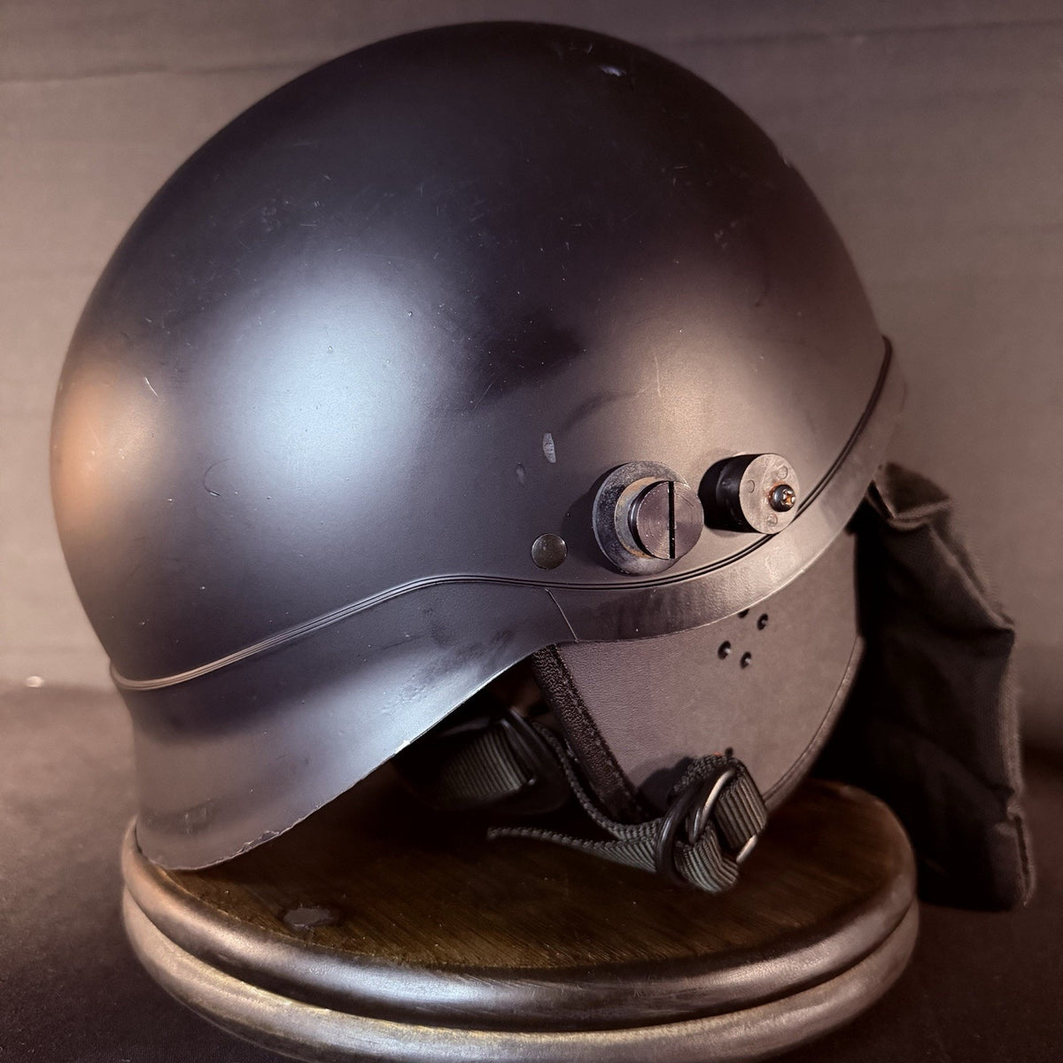 Crown Impact 906 Helmet Size Small C-3 Black USA Made Headgear Neck Protector