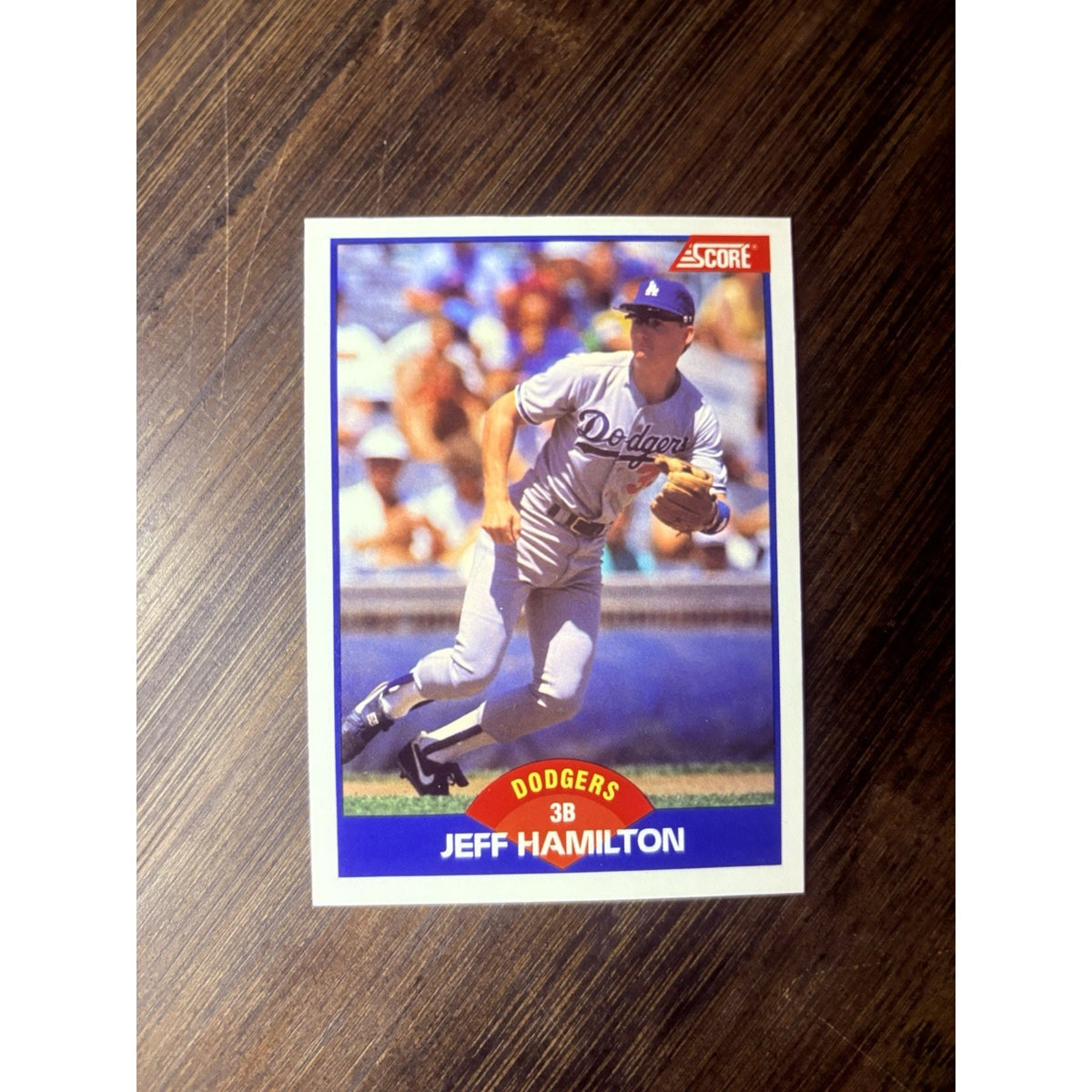 1989 Score Jeff Hamilton A Los Angeles Dodgers #570 High Grade Baseball Card