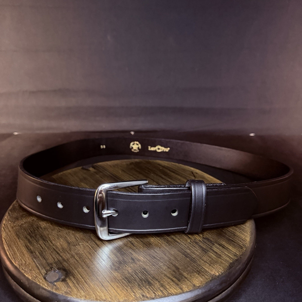 Law Pro Garrison Belt Size 38" Plain Black 1.5", Nickel Buckle USA Made LP006