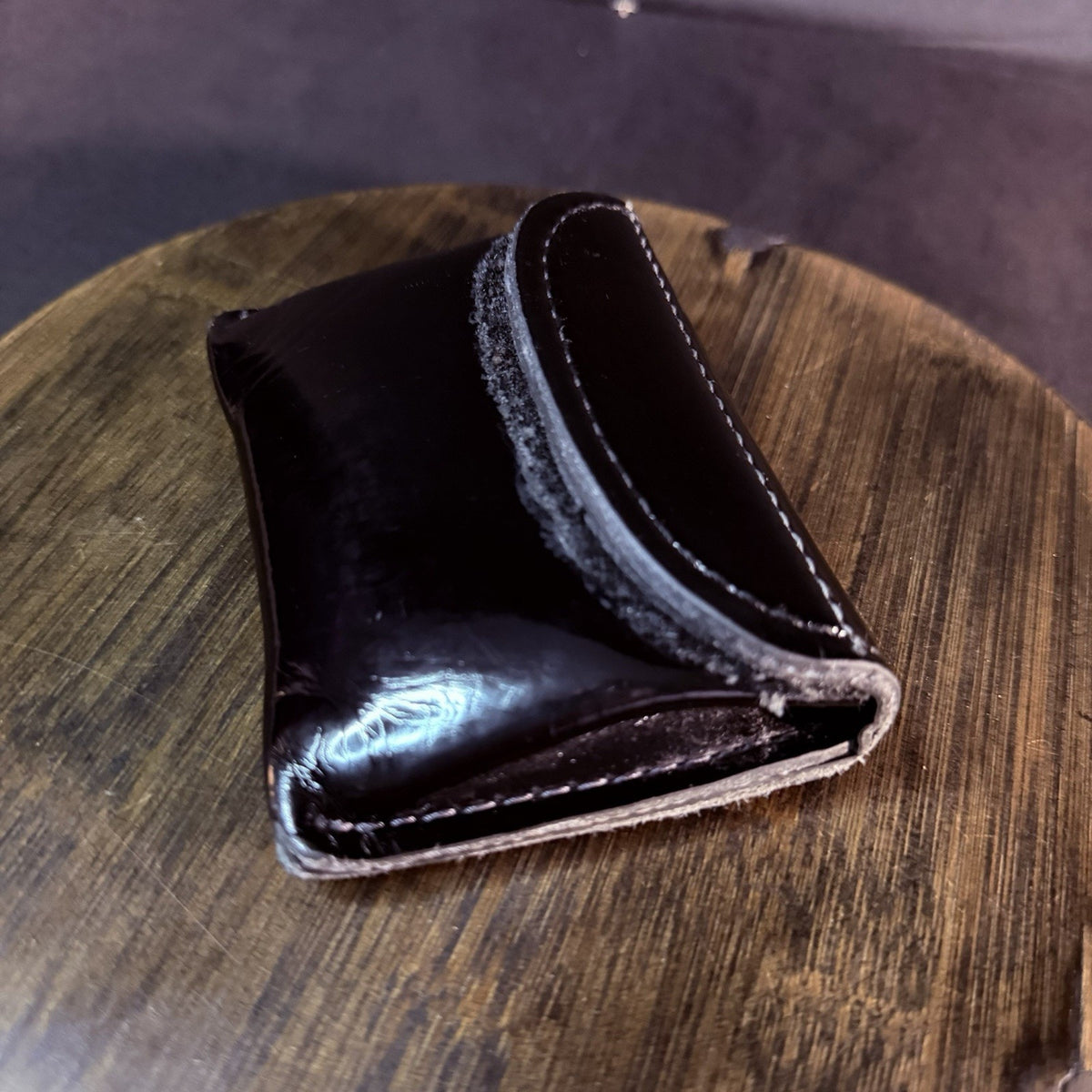 Safariland Glove Pouch High Gloss Black Leather Model 33-3
