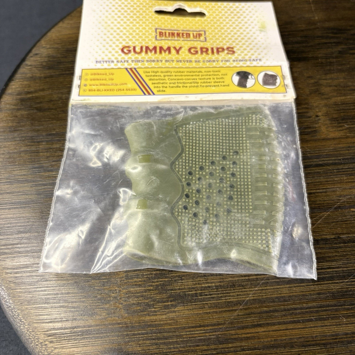 Rubber Pistol Grip Sleeve Blikked Up Gummy Grip