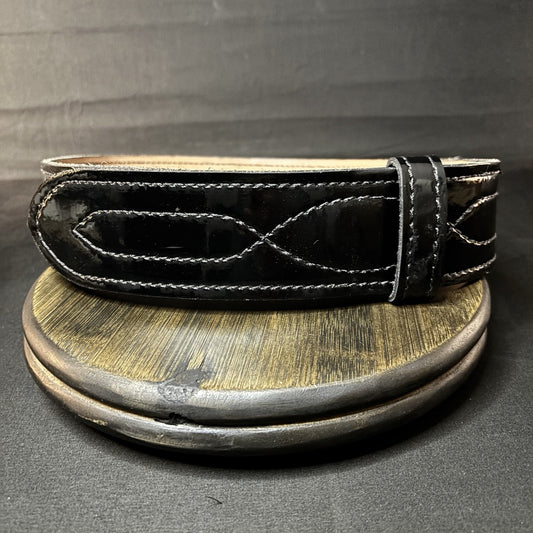 Safariland 94P Duty Belt Size 30" Hook & Loop Belt Keeper Hi Gloss Black Leather
