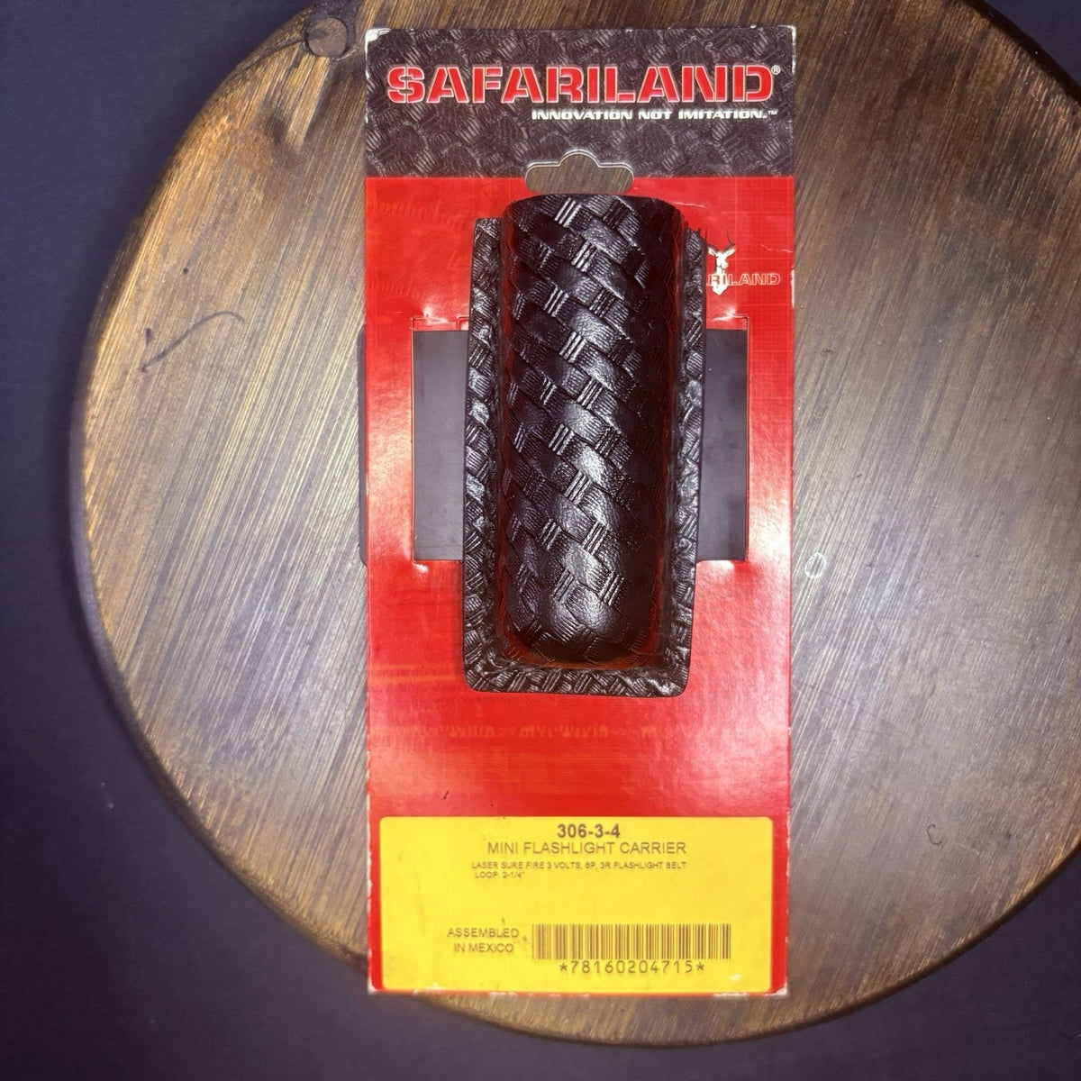 Safariland 306 Mini-Flashlight Holder Basketweave For Surefire Laser 3V, 6P, 3R
