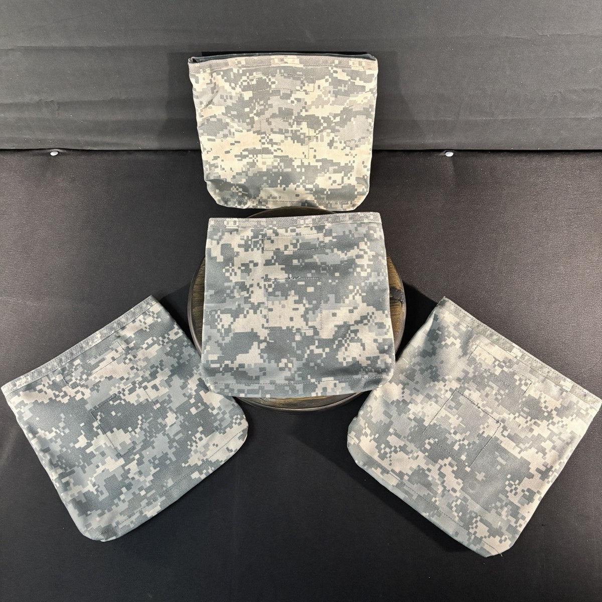 USGI Side Plate Carrier MOLLE Size 8"x8" ACU Improved Tactical Pocket Lot Of 4